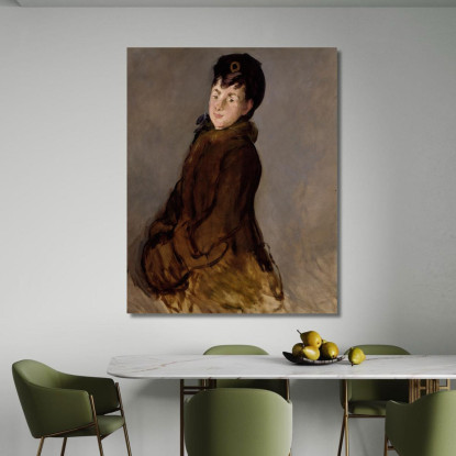 Ritratto Di Isabelle Lemonnier Édouard Manet emt89 quadro stampato su tela