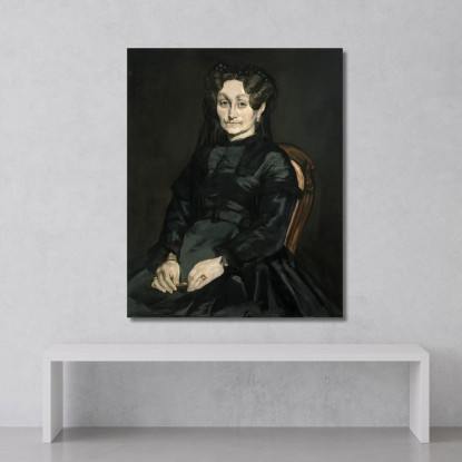 Ritratto Di Signora Auguste Manet Édouard Manet emt91 quadro stampato su tela