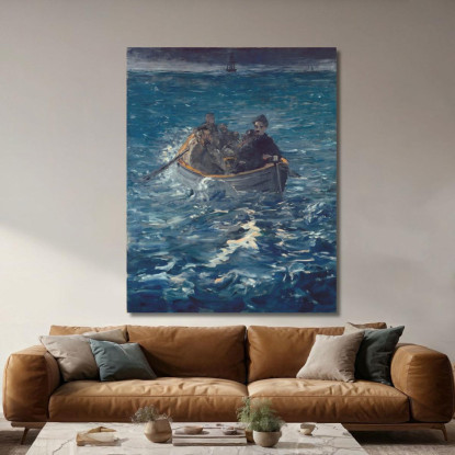 La Fuga Di Rochefort 2 Édouard Manet emt95 quadro stampato su tela