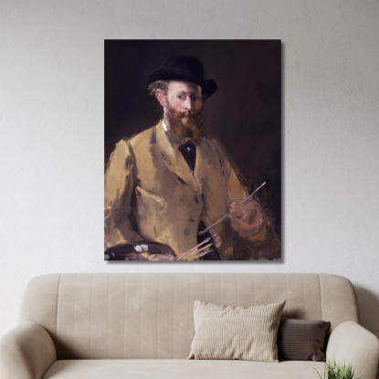 Autoritratto Con Tavolozza Édouard Manet emt98 quadro stampato su tela