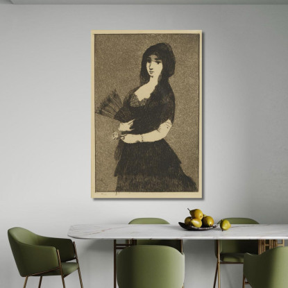 Donna Spagnola Édouard Manet emt101 quadro stampato su tela