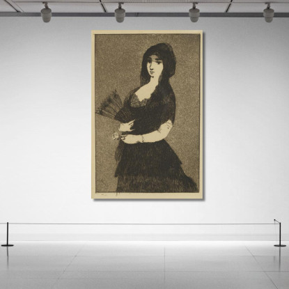 Donna Spagnola Édouard Manet emt101 quadro stampato su tela