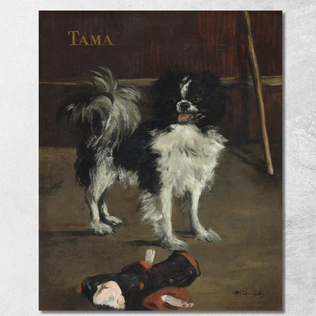 Tamathe Cane Giapponese Édouard Manet emt109 quadro stampato su tela Tamathe Cane Giapponese Édouard Manet emt109 quadro stampato su tela