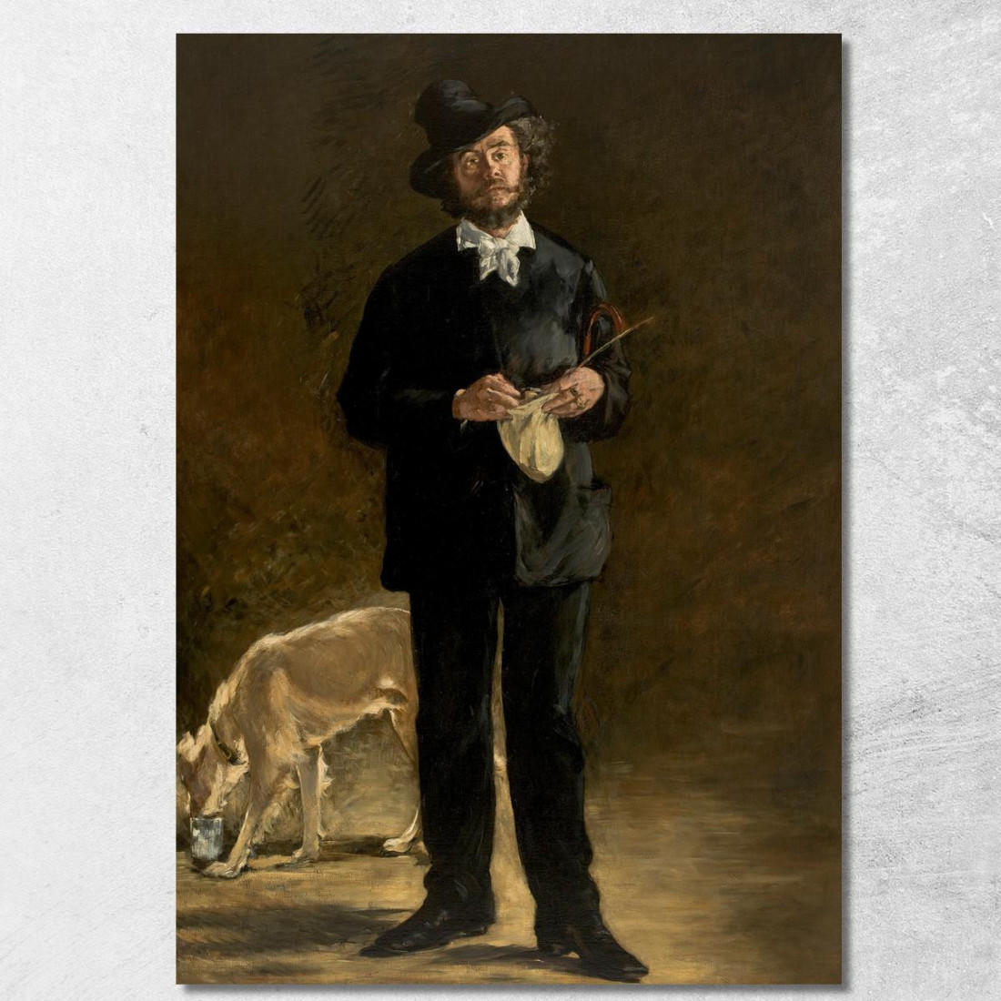 L'Artista - Ritratto Di Marcellin Desboutin Édouard Manet emt113 quadro stampato su tela L'Artista - Ritratto Di Marcellin Desboutin Édouard Manet emt113 quadro stampato su tela