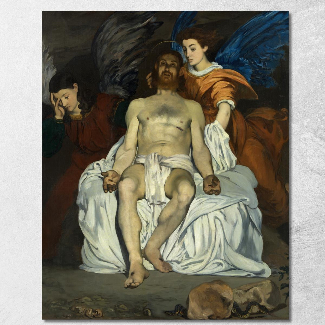 Il Cristo Morto Con Gli Angeli Édouard Manet emt119 quadro stampato su tela Il Cristo Morto Con Gli Angeli Édouard Manet emt119 quadro stampato su tela