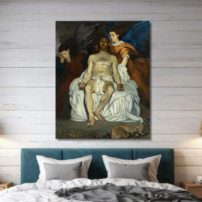 Il Cristo Morto Con Gli Angeli Édouard Manet emt119 quadro stampato su tela