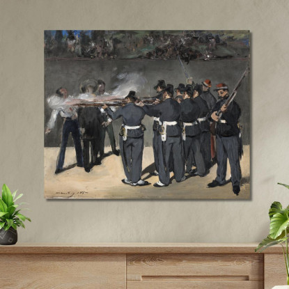 L'Esecuzione Dell'Imperatore Massimiliano Édouard Manet emt121 quadro stampato su tela
