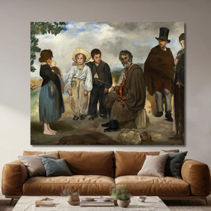 Il Vecchio Musicista Édouard Manet emt131 quadro stampato su tela