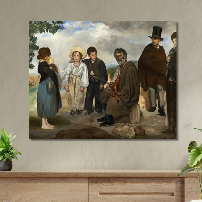Il Vecchio Musicista Édouard Manet emt131 quadro stampato su tela
