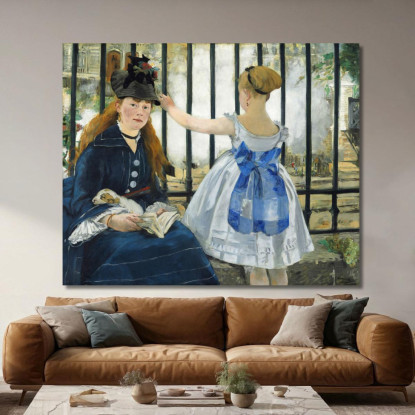 La Ferrovia Édouard Manet emt133 quadro stampato su tela