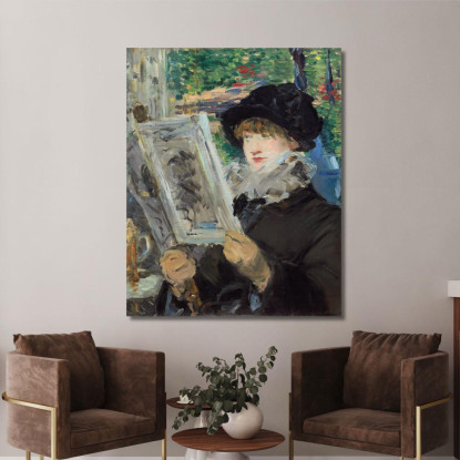 Lettura Della Donna Édouard Manet emt147 quadro stampato su tela
