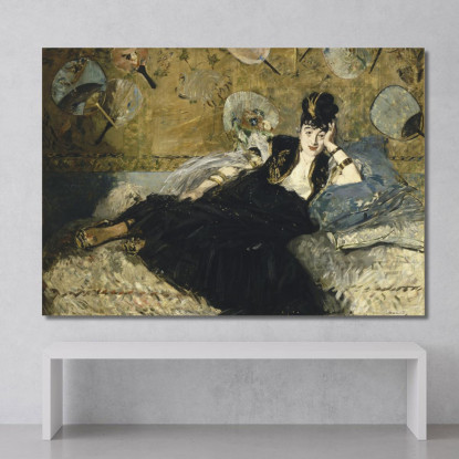 Donna Con Tifosi Édouard Manet emt148 quadro stampato su tela