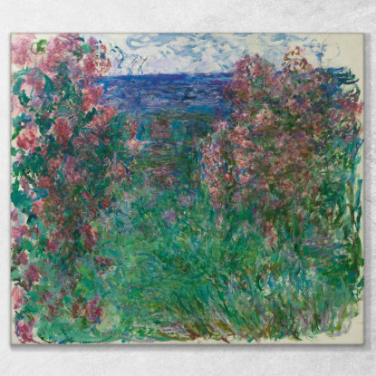 La Casa Delle Rose Claude Monet mnt259 quadro stampato su tela