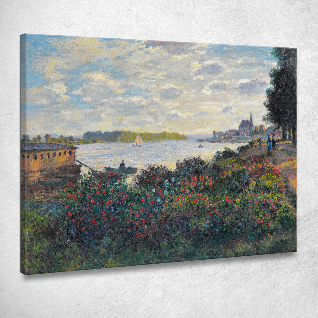 La Senna Ad Argenteuil Claude Monet mnt261 quadro stampato su tela La Senna Ad Argenteuil Claude Monet mnt261 quadro stampato su tela