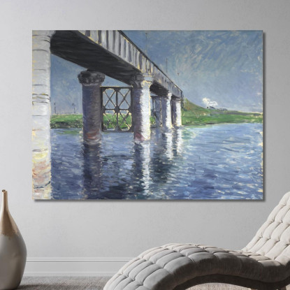 The Seine And The Railroad Bridge At Argenteuil La Seine Et Le Pont Du Chemin De Fer D'Argenteuil Gustave Caillebotte tableau im