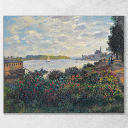 La Senna Ad Argenteuil Claude Monet mnt261 quadro stampato su tela