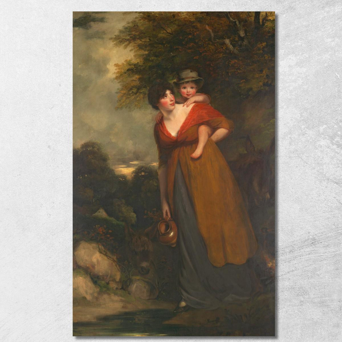 Mme Richard Brinsley Sheridan Hester Jane Ogle Et Son Fils Charles Brinsley Sheridan John Hoppner tableau impression sur toile Mme Richard Brinsley Sheridan Hester Jane Ogle Et Son Fils Charles Brinsley Sheridan John Hoppner tableau impression sur toile