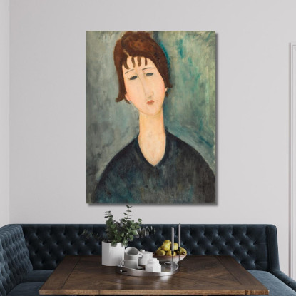 Una Donna Amedeo Modigliani amd6 quadro stampato su tela