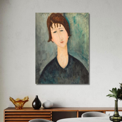 Una Donna Amedeo Modigliani amd6 quadro stampato su tela