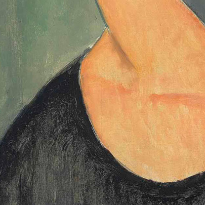 Jeanne Hébuterne Con Il Cappello Amedeo Modigliani amd23 quadro stampato su tela