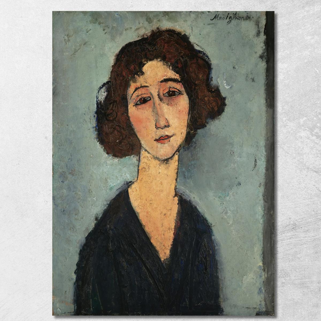 Giovane Donna Amedeo Modigliani amd26 quadro stampato su tela Giovane Donna Amedeo Modigliani amd26 quadro stampato su tela