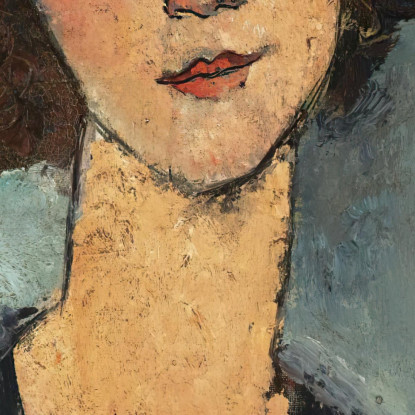 Giovane Donna Amedeo Modigliani amd26 quadro stampato su tela