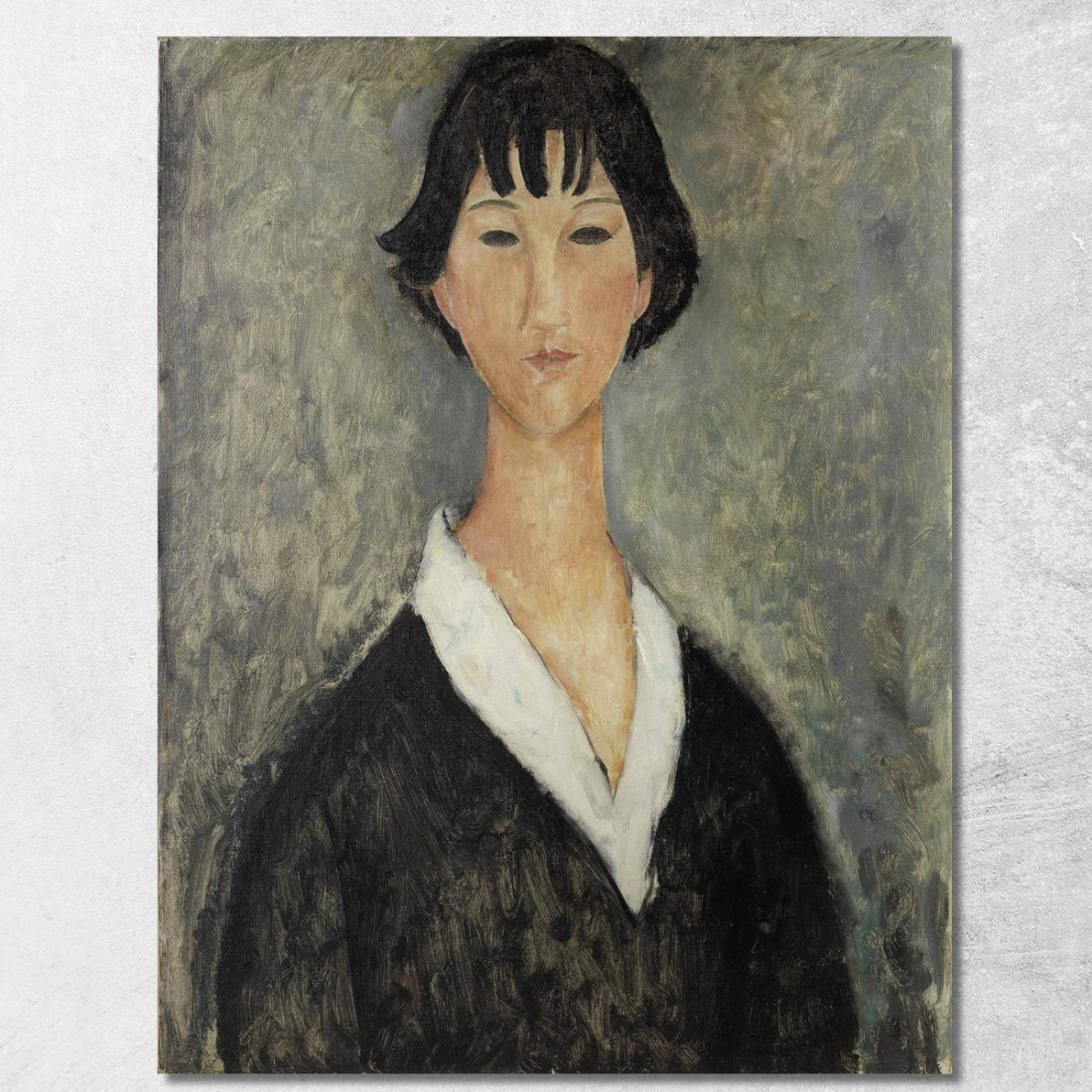 Ragazza Con Capelli Scuri Amedeo Modigliani amd28 quadro stampato su tela Ragazza Con Capelli Scuri Amedeo Modigliani amd28 quadro stampato su tela