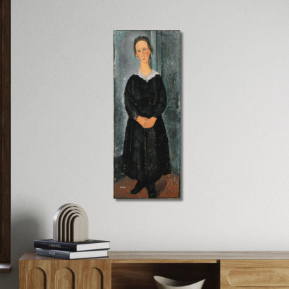 La Cameriera La Serva   Amedeo Modigliani amd29 quadro stampato su tela