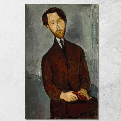 Leopoldo Zborowski Amedeo Modigliani amd35 quadro stampato su tela