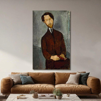 Leopoldo Zborowski Amedeo Modigliani amd35 quadro stampato su tela