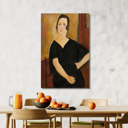 Madame Amédée Donna Con Sigaretta Amedeo Modigliani amd38 quadro stampato su tela