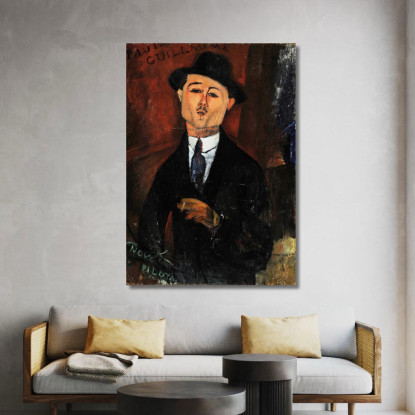 Paul Guillaume Nuovo Pilota Amedeo Modigliani amd44 quadro stampato su tela