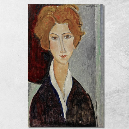 Ritratto Di Donna Amedeo Modigliani amd46 quadro stampato su tela