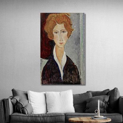 Ritratto Di Donna Amedeo Modigliani amd46 quadro stampato su tela