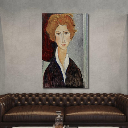 Ritratto Di Donna Amedeo Modigliani amd46 quadro stampato su tela