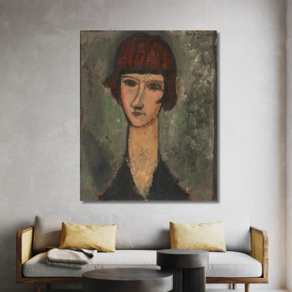 Ritratto Di Donna 2 Amedeo Modigliani amd48 quadro stampato su tela