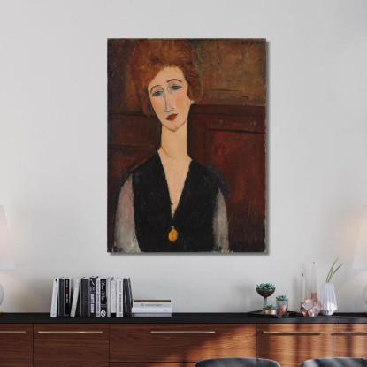 Ritratto Di Una Donna Amedeo Modigliani amd49 quadro stampato su tela