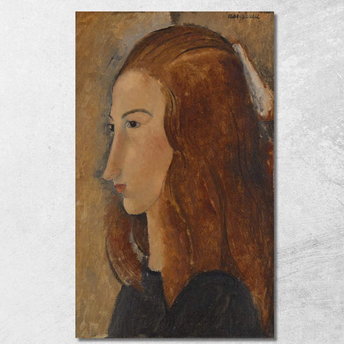 Ritratto Di Giovane Donna 2 Amedeo Modigliani amd51 quadro stampato su tela