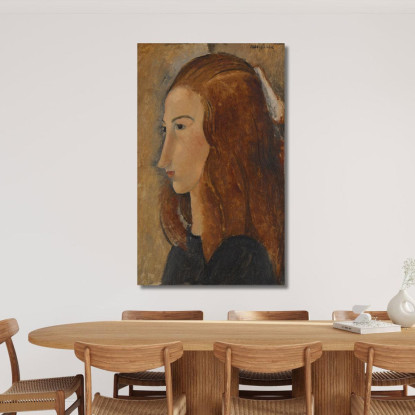 Ritratto Di Giovane Donna 2 Amedeo Modigliani amd51 quadro stampato su tela