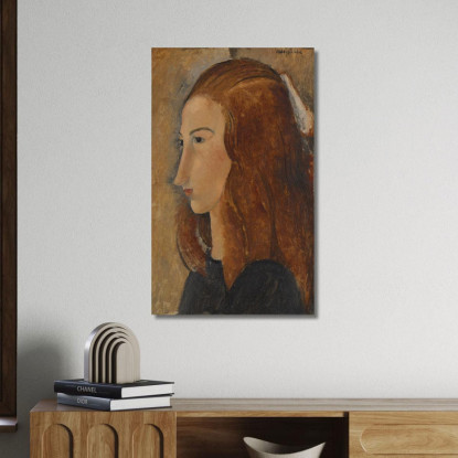 Ritratto Di Giovane Donna 2 Amedeo Modigliani amd51 quadro stampato su tela