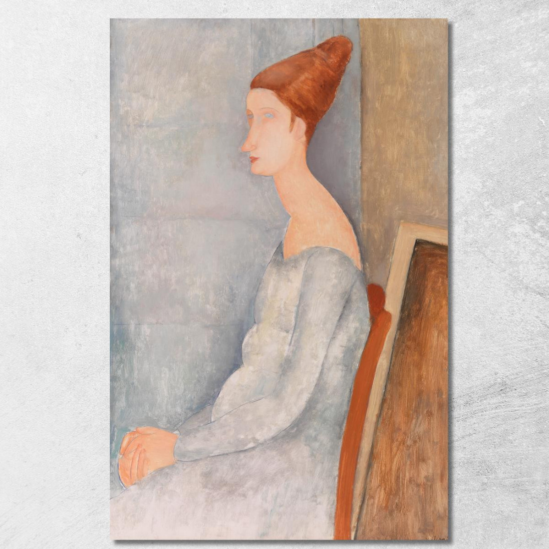 Ritratto Di Jeanne Hébuterne 2 Amedeo Modigliani amd56 quadro stampato su tela