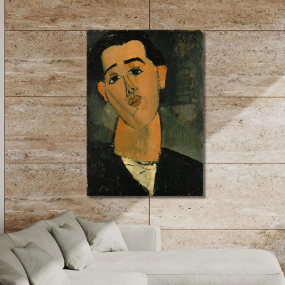 Ritratto Di Juan Gris Amedeo Modigliani amd58 quadro stampato su tela