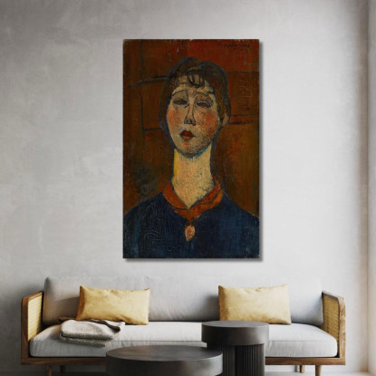 Ritratto Di Madame Dorival 2 Amedeo Modigliani amd59 quadro stampato su tela