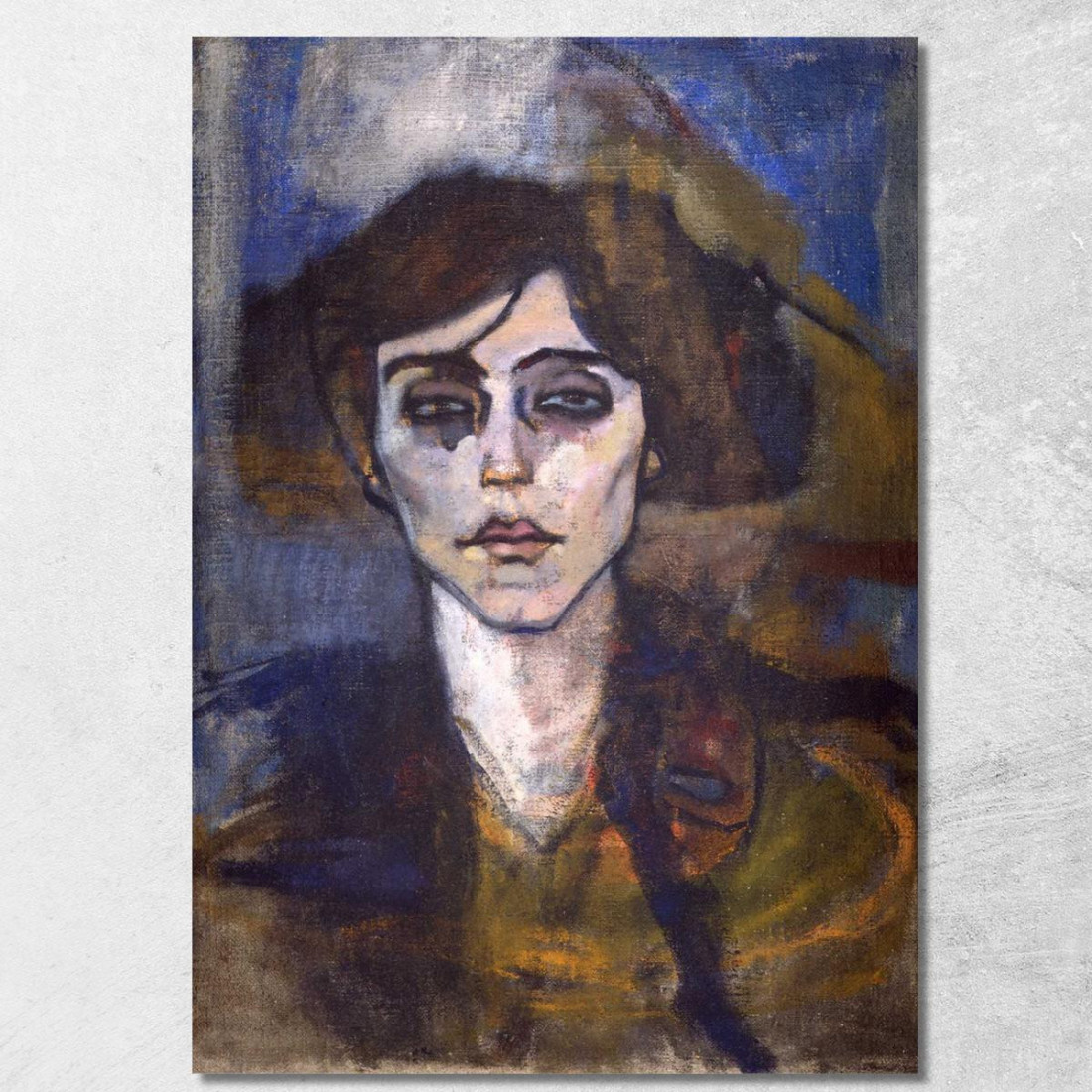Ritratto Di Maude Abrantes Amedeo Modigliani amd60 quadro stampato su tela Ritratto Di Maude Abrantes Amedeo Modigliani amd60 quadro stampato su tela