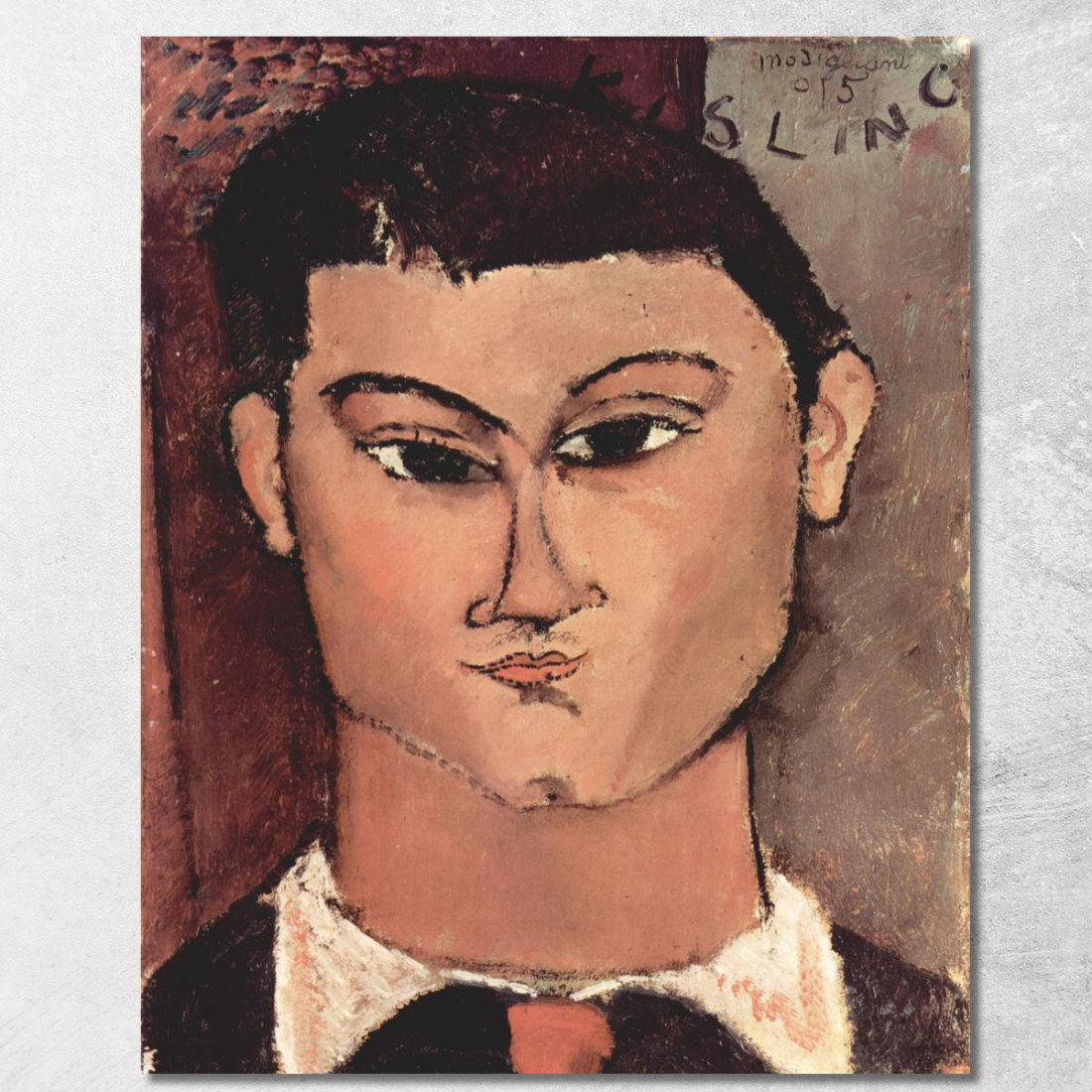 Ritratto Di Moise Kisling Amedeo Modigliani amd61 quadro stampato su tela Ritratto Di Moise Kisling Amedeo Modigliani amd61 quadro stampato su tela