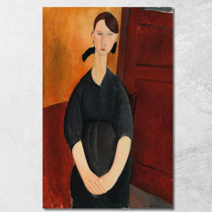 Ritratto Di Paulette Jourdain Amedeo Modigliani amd63 quadro stampato su tela