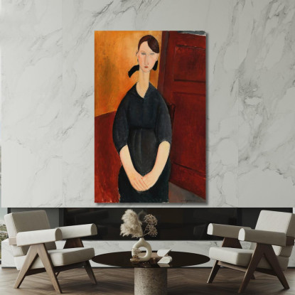 Ritratto Di Paulette Jourdain Amedeo Modigliani amd63 quadro stampato su tela