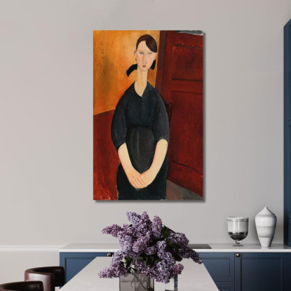 Ritratto Di Paulette Jourdain Amedeo Modigliani amd63 quadro stampato su tela