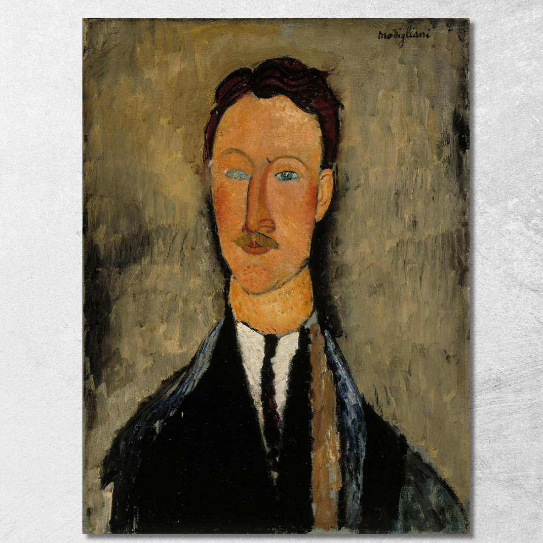 Ritratto Dell'Artista Léopold Survage Amedeo Modigliani amd64 quadro stampato su tela