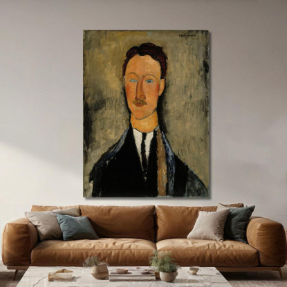 Ritratto Dell'Artista Léopold Survage Amedeo Modigliani amd64 quadro stampato su tela